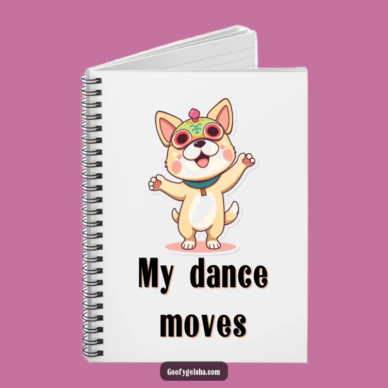 Funny Dog Festival Mask Notebook: Jot Down Moves with Hilarious Flair