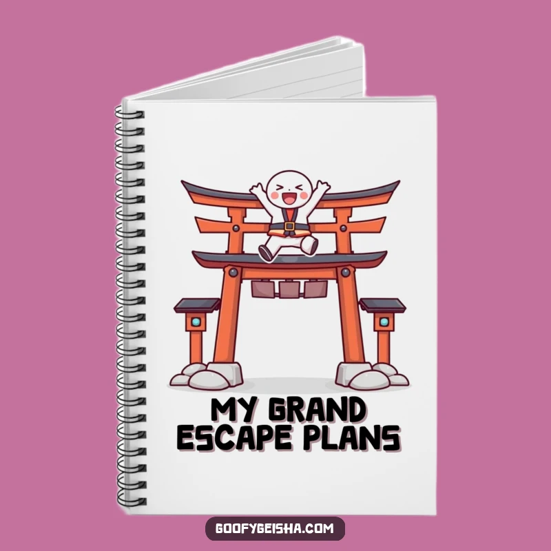 Funny Torii Gate Leap Notebook: Joyful Character's Ideas, Perfect Funny Gift
