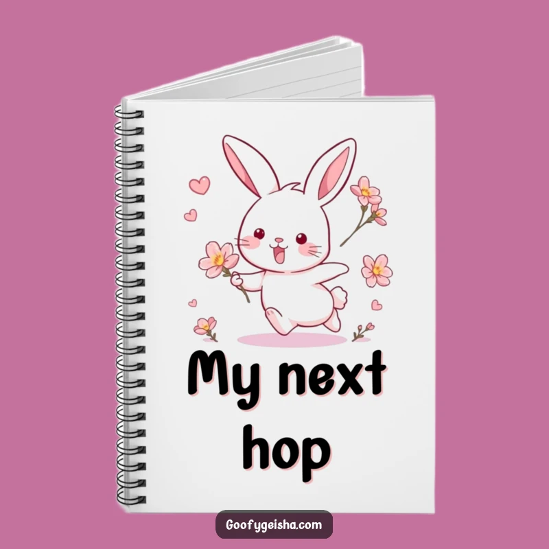Funny Rabbit & Blossom Chase Notebook: Jot Down Ideas with Hilarious Charm