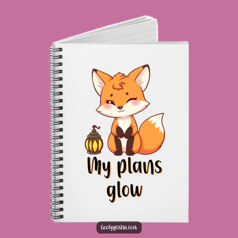 Funny Fox Lantern Notebook: Jot Down Your Clever Ideas!