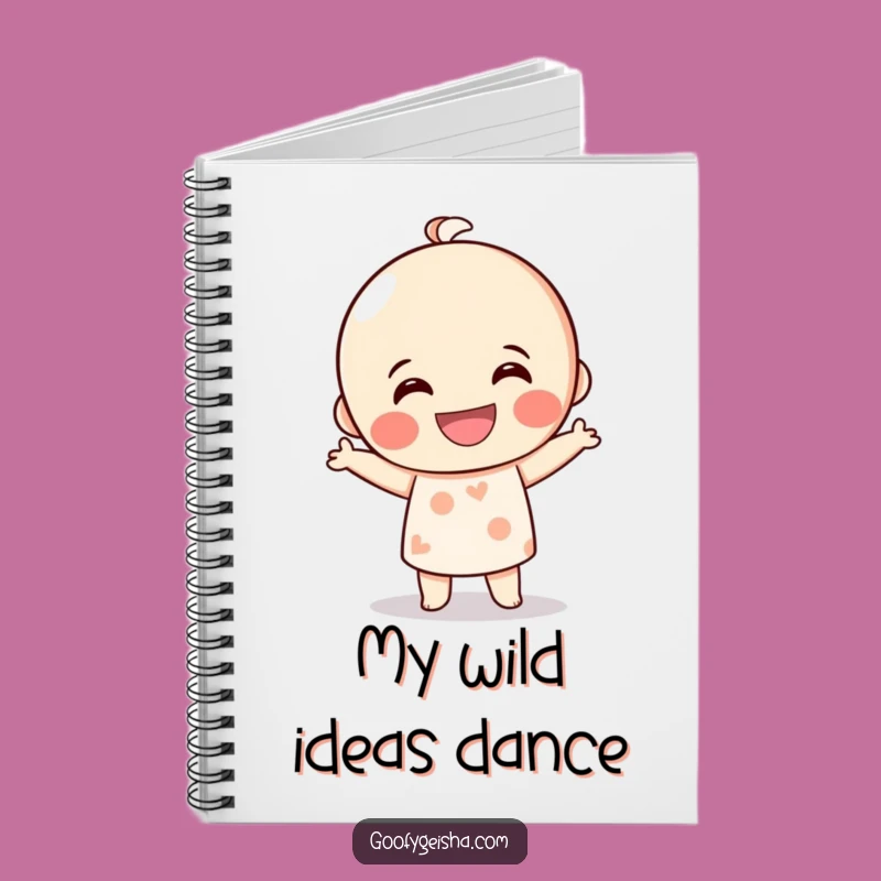 Funny Kokeshi Doll Dance Notebook: Jot Down Ideas with a Smile