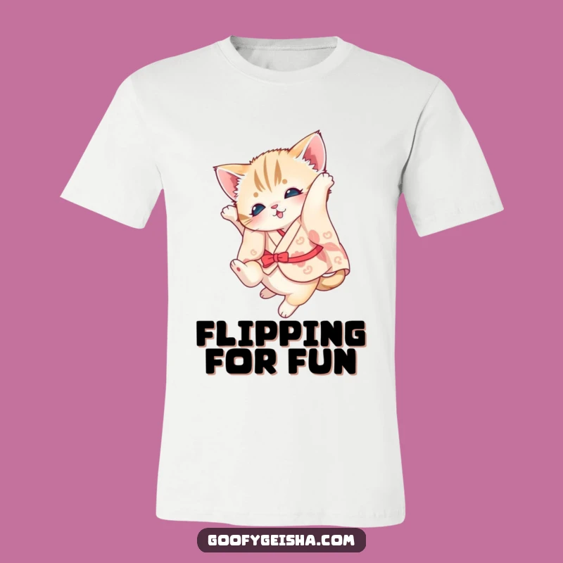 Funny Kitten Kimono T-Shirt: Unleash Your Inner Acrobat!