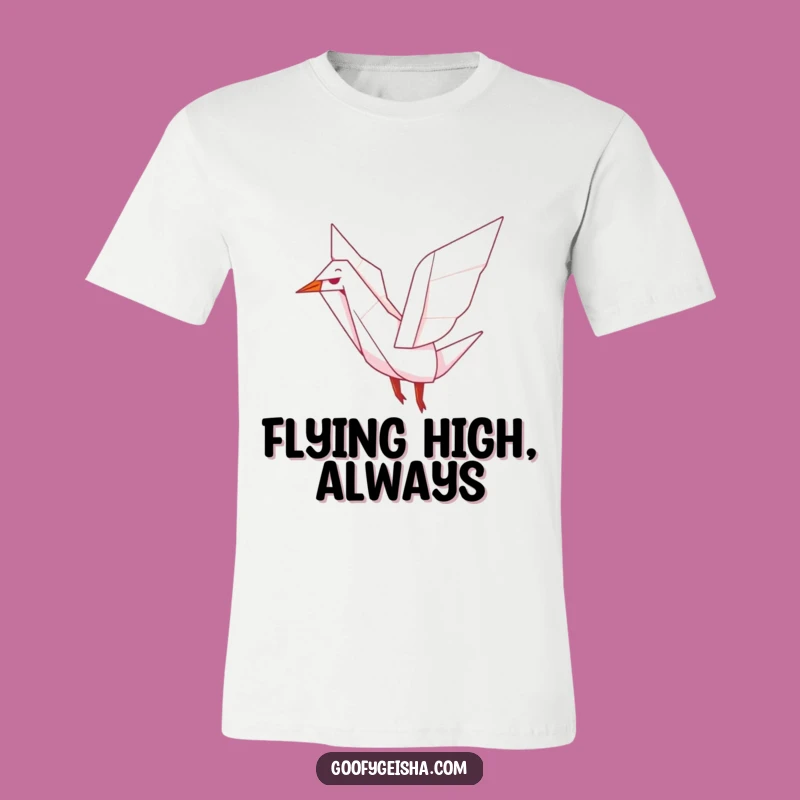 Funny Origami Crane T-Shirt: Flap Your Way to Happiness