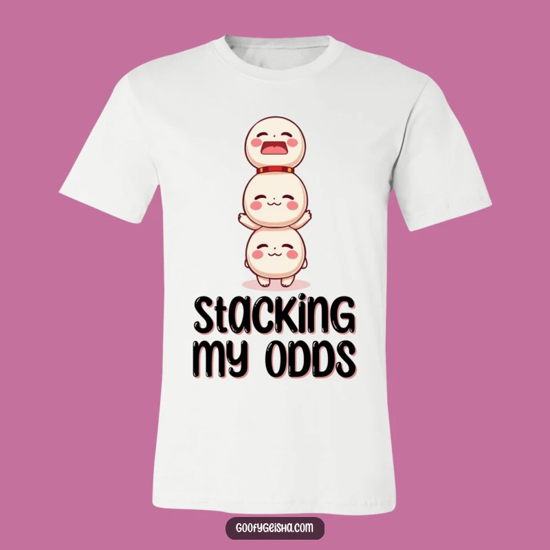 Funny Daruma Doll Balance T-Shirt - Hilarious Graphic Tee for Jokers