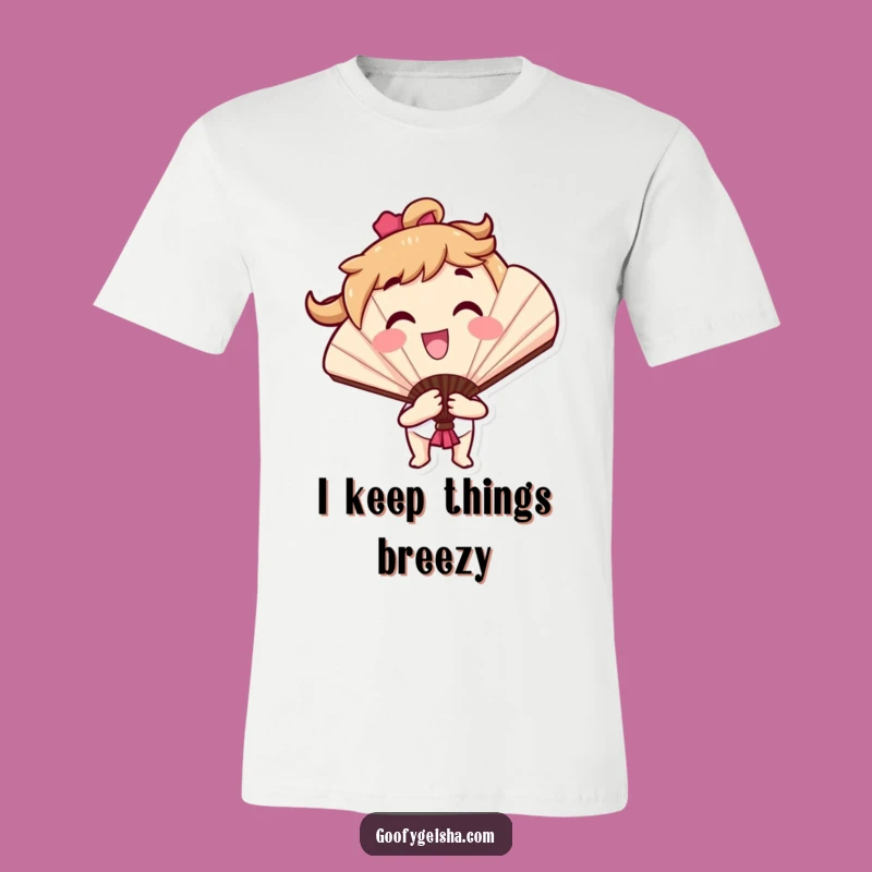 Funny Fan Character T-Shirt: Wear Your Cheerful Flourish with Pride