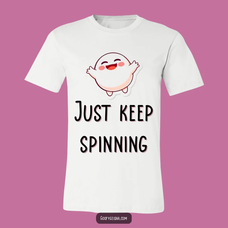 Funny Spinning Daruma Doll T-Shirt: Wearable Joyful Character for a Laugh