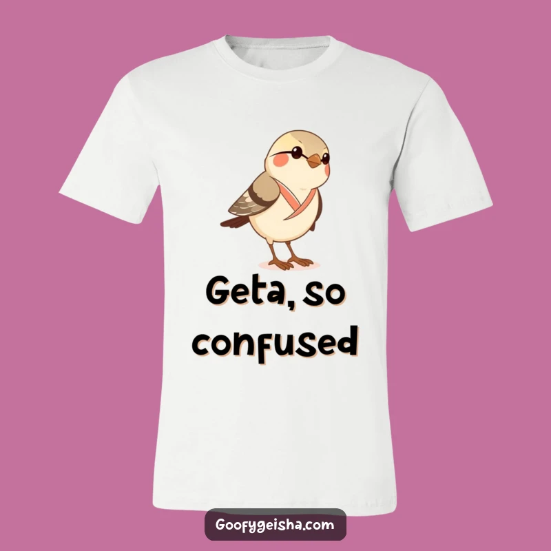 Funny Sparrow Kimono T-Shirt - Clumsy Geta Sandal Comedy Tee Gift