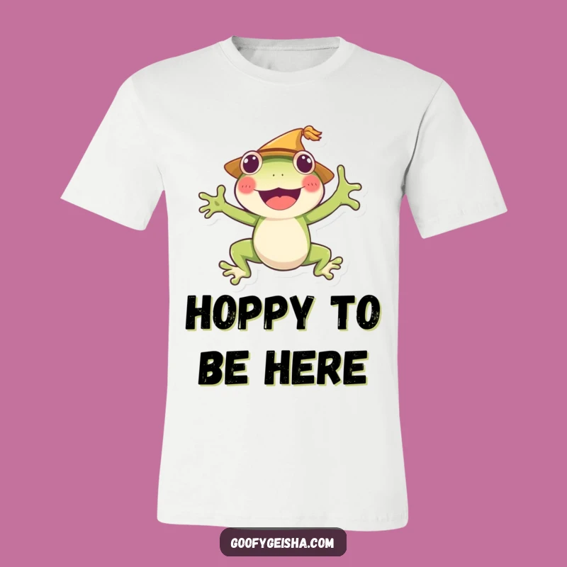 Funny Frog Jumping T-Shirt: Cheerful Character, Perfect Party Gift!