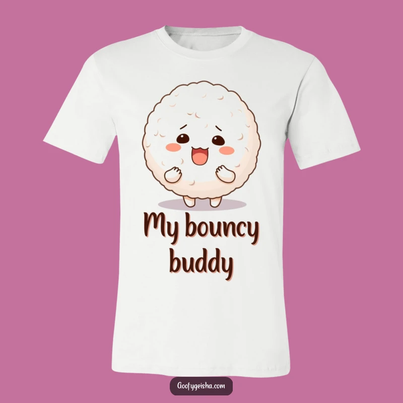 Funny Rice Ball T-Shirt Silly Character Bouncy Tee