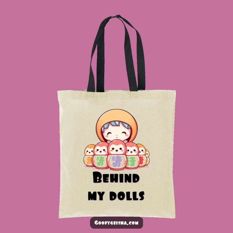 Funny Daruma Tote Bag - Carry Your Curiosity